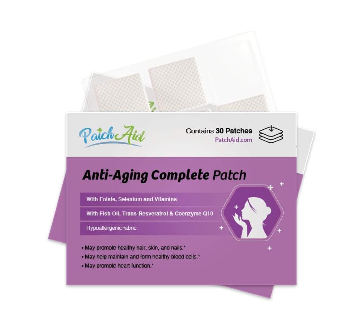 Anti-Aging Complete Topical Vitamin Patch by PatchAid (30-Day Supply) - White