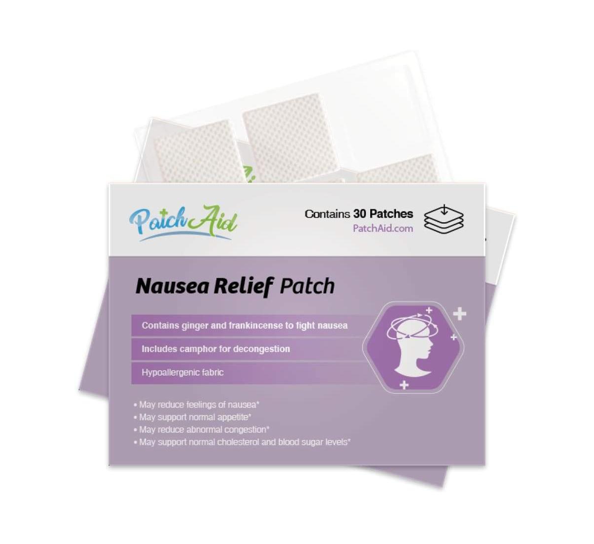 Nausea Relief Patch by PatchAid (30-Day Supply) - White