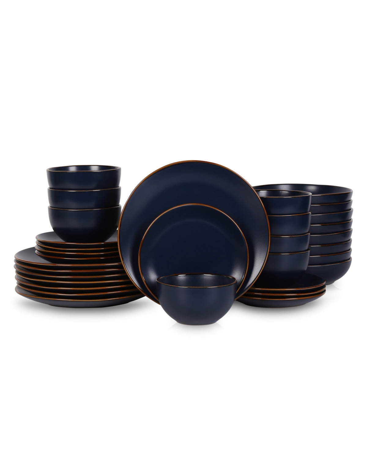 Brasa 32 Piece Dinnerware Set, Service for 8 - Blue