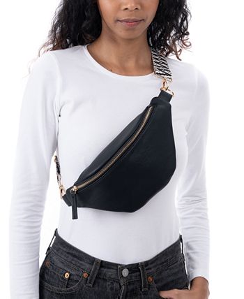 Alpine Swiss Fanny Pack Waist Bag Adjustable Belt Strap Crossbody Sling Bum Bag Black One Size