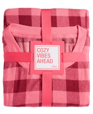 Jenni Women's 2-Pc. Long-Sleeve  Packaged Pajamas Set, Created for Macy's