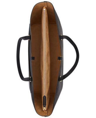 Karly Crosshatch Leather Large Tote