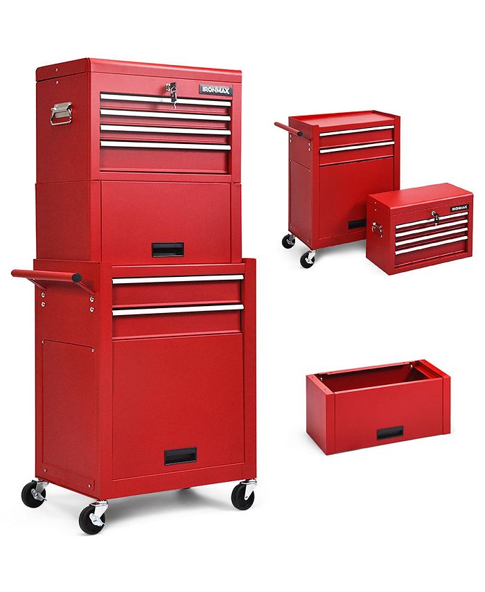 Costway High Capacity 6Drawer Rolling Tool Chest Storage
