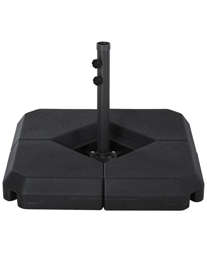Outsunny 4Piece Outdoor Patio Offset Umbrella Base Stand Weight Holder