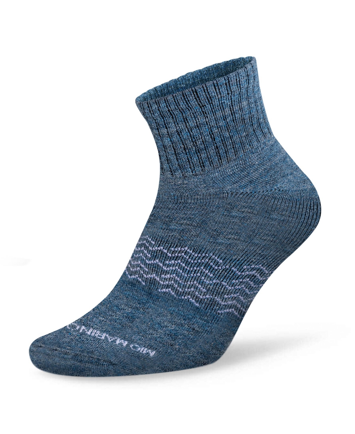 Men's Moisture Control Low Cut Ankle Socks 1 Pack - Azure - space dye
