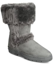Macys best sale grey boots