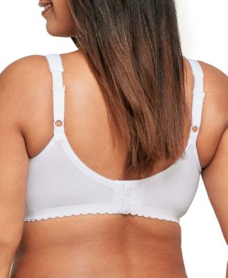 Women's Full Figure Plus Size MagicLift Cotton Wirefree Support Bra 1001