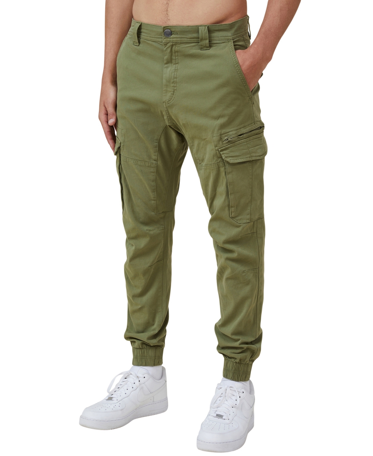 Cotton On Men's Urban Cargo Patch Joggers In Army Green Cargo