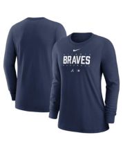 Women's Los Angeles Dodgers Royal Oversized Long Sleeve Ombre Spirit Jersey  T-Shirt