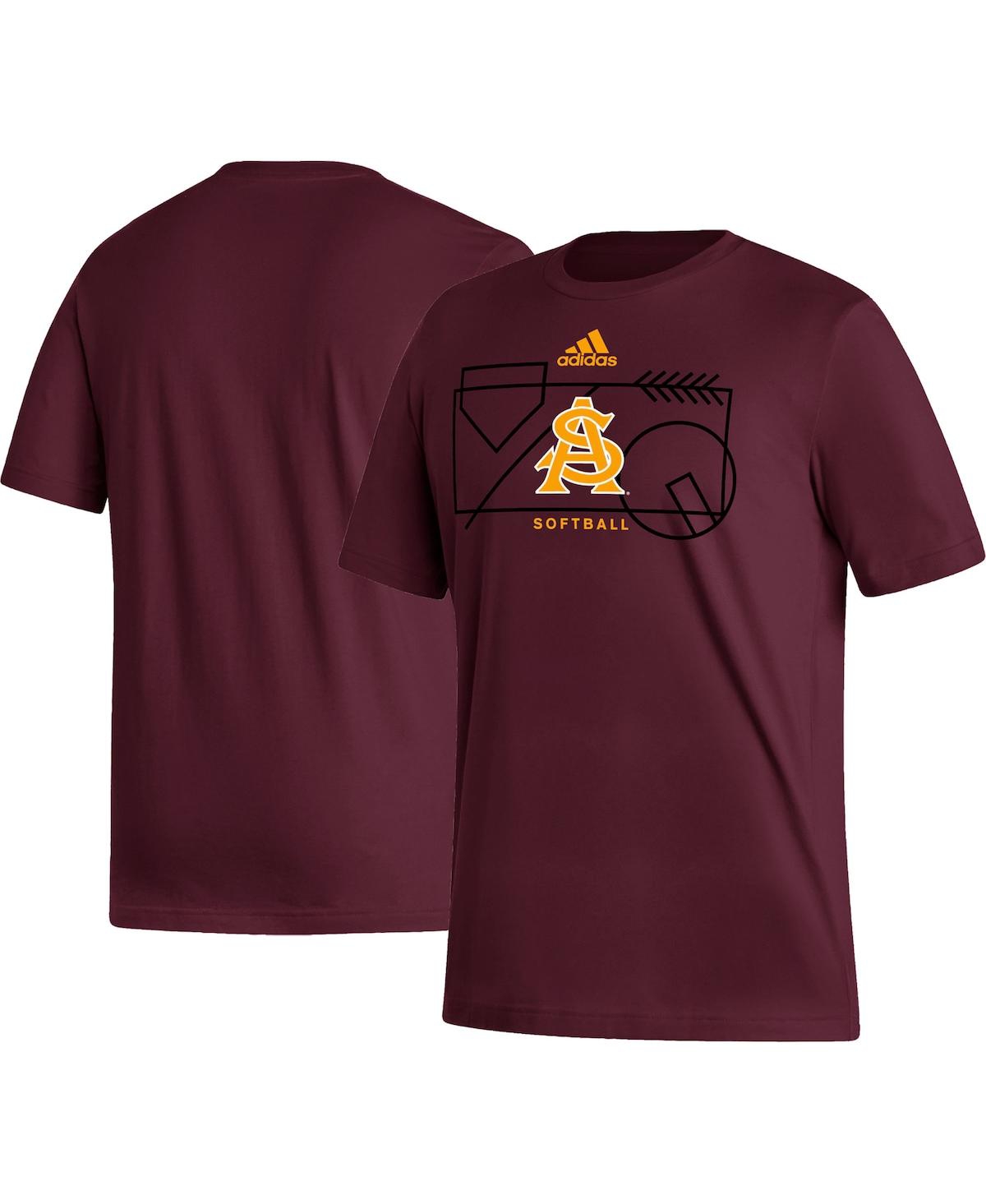 Shop Adidas Originals Men's Adidas Maroon Arizona State Sun Devils Locker Lines Softball Fresh T-shirt