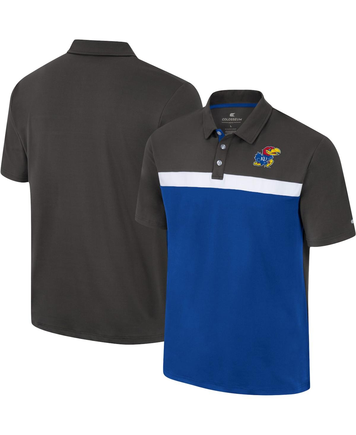 Men's Colosseum Blue Air Force Falcons Realtree Aspect Charter Full-Button  Fishing Shirt