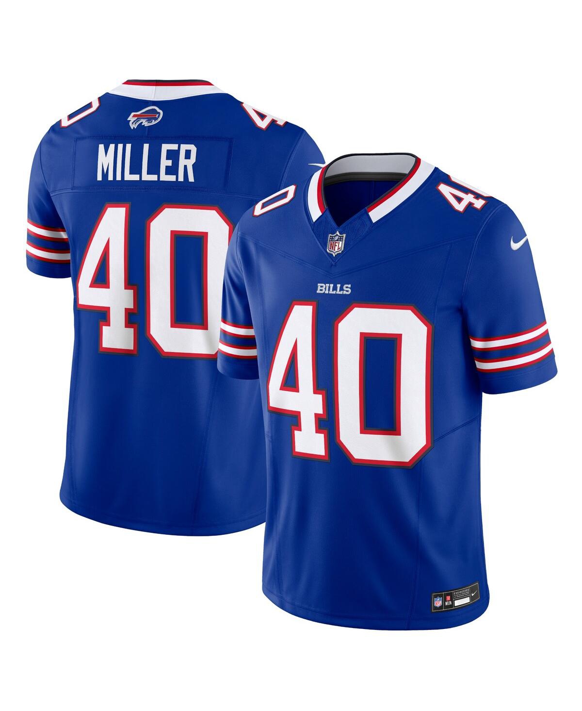 Men's Nike Von MillerBuffalo Bills Vapor F.u.s.e. Limited Jersey - Royal