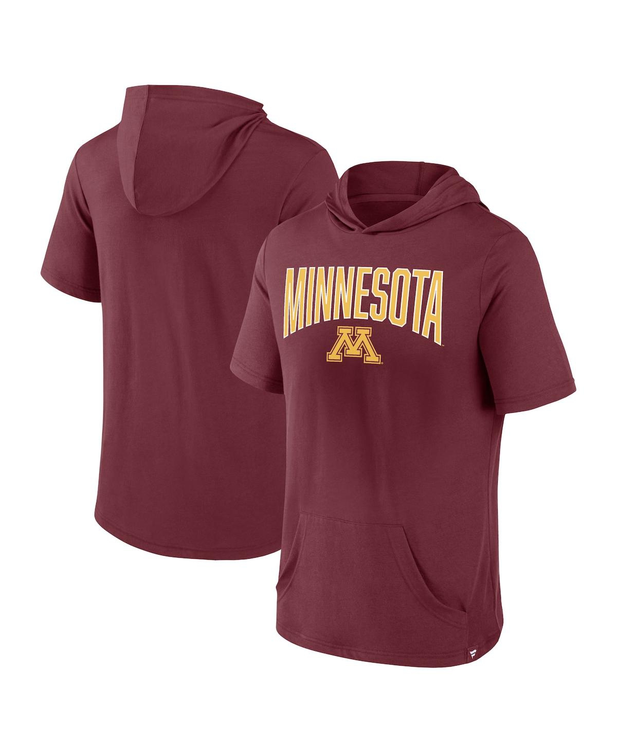 Fanatics Men's  Maroon Minnesota Golden Gophers Outline Lower Arch Hoodie T-shirt In Maroon