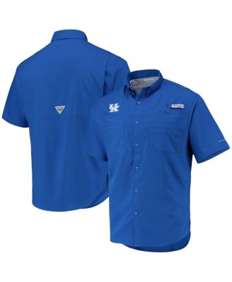 Men's Royal Kentucky Wildcats Tamiami Omni-Shade Button-Down Shirt