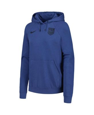 Women's Blue USMNT Essential Raglan Pullover Hoodie
