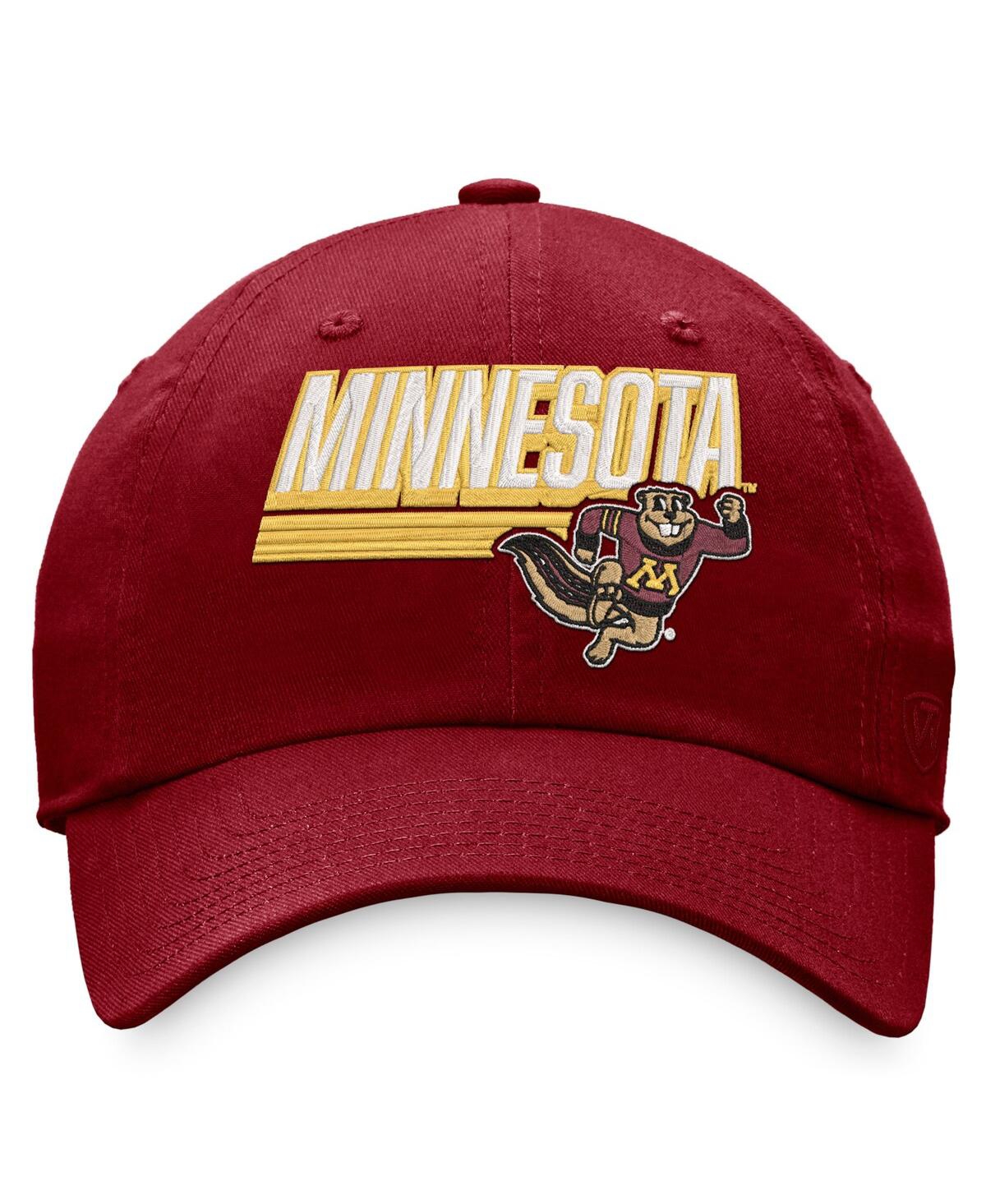 Top Of The World Maroon Minnesota Golden Gophers Slice Adjustable Hat In Maroon