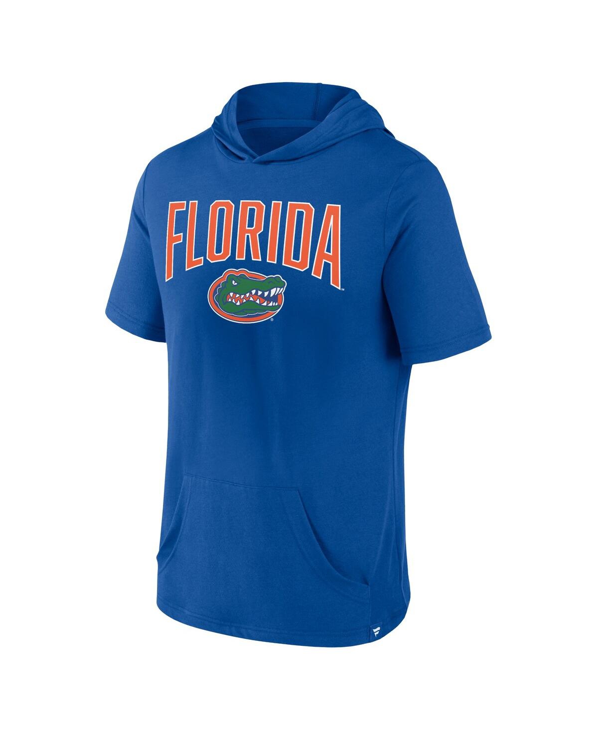 Fanatics Branded Royal Florida Gators Outline Lower Arch Hoodie T-shirt In Royal