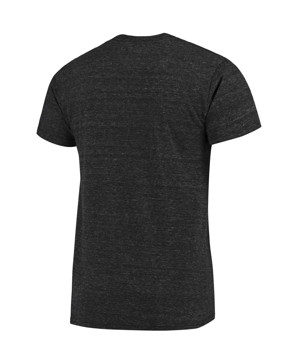 Shop Retro Brand Men's Original  Heathered Black Tennessee Volunteers Vintage-inspired Tri-blend T-shirt