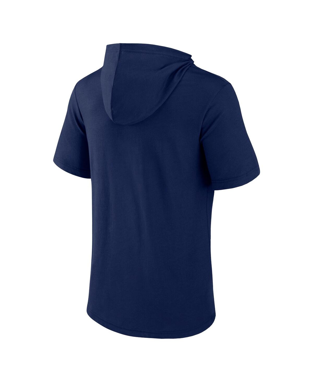 Fanatics Branded Navy Cal Bears Outline Lower Arch Hoodie T-shirt In Navy