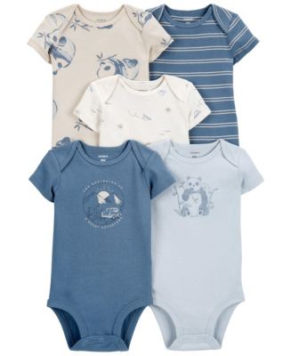 Carter's Baby Boys Short Sleeve Bodysuits, Pack of 5 - Macy's