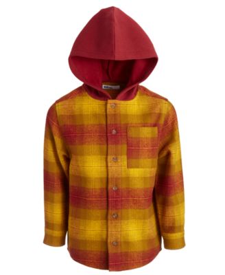 Epic Threads - Big Boys Cotton Plaid Hooded Shacket