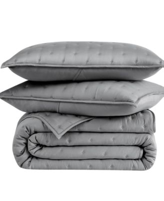 Luxurious 100% Viscose 3-Pc. Quilt Set, Queen