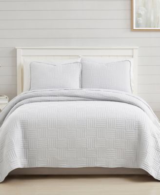 Grid 3-Pc. Quilt Set, Queen