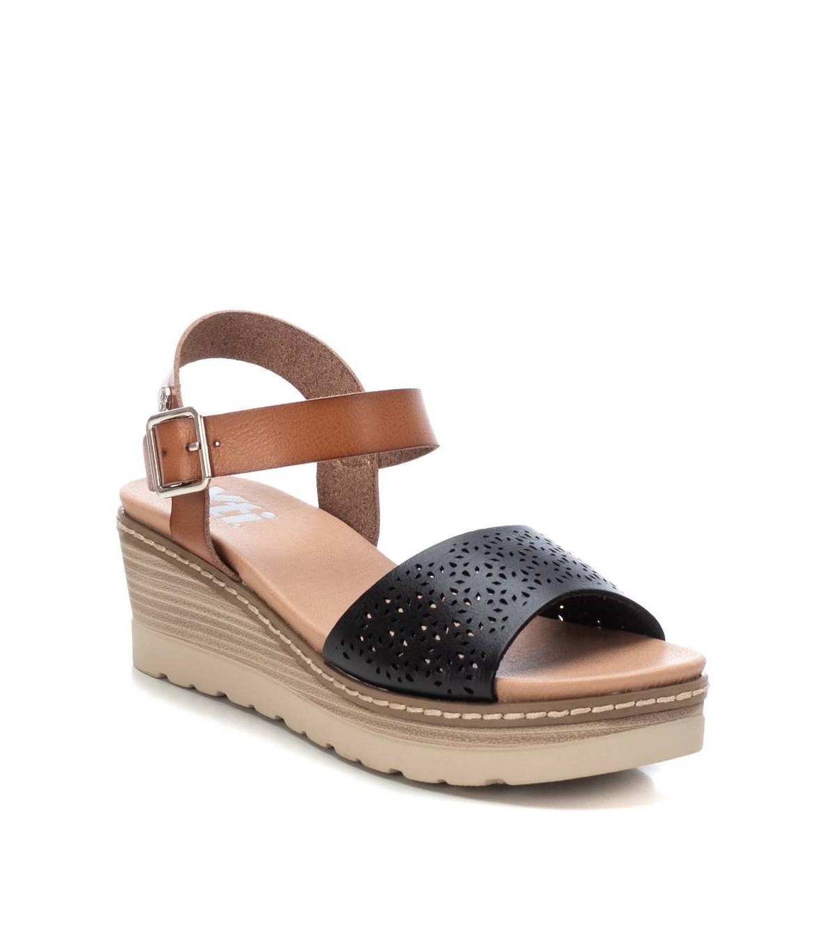 Xti Women's Wedge Sandals By Xti,- Black
