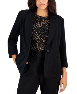 Anne klein one button blazer best sale