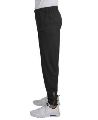 Men's Moisture Wicking Performance Joggers with Reflective Trim Ankle Zippers