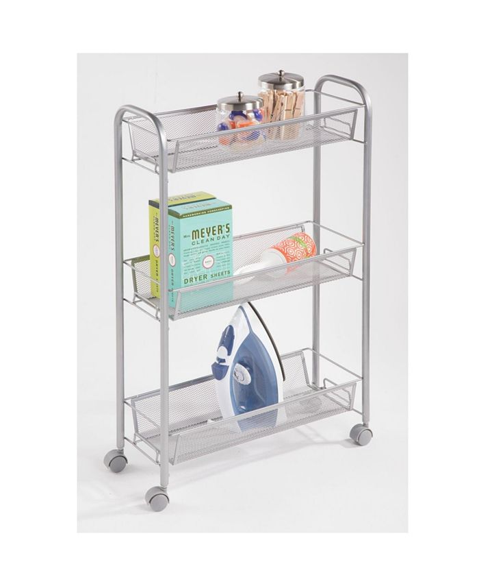 mDesign Portable Metal Rolling Laundry Utility Cart Macy's