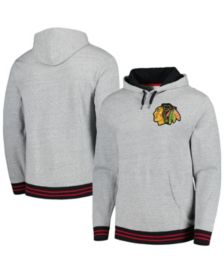 Men's Fanatics Branded Red/Black Chicago Blackhawks Super Mission Slapshot Lace-Up Pullover Sweatshirt