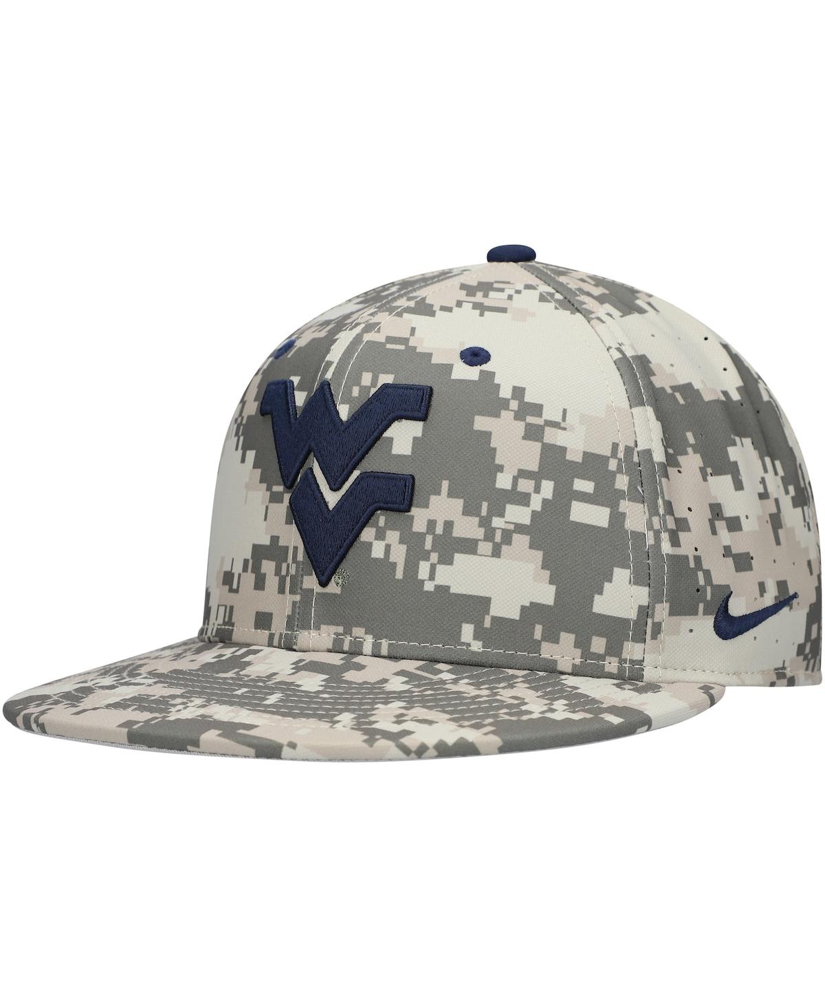 Shop Nike Men's  Camo West Virginia Mountaineers Aero True Baseball Performance Fitted Hat