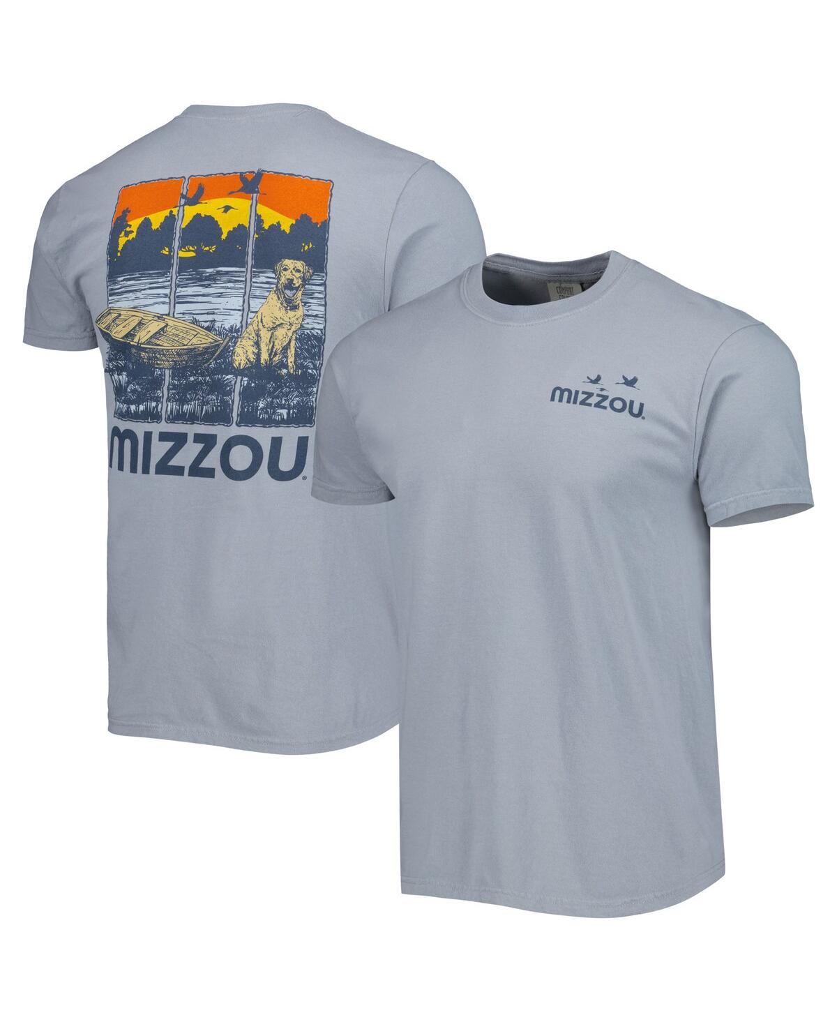 Shop Image One Men's Gray Missouri Tigers Lake Life Comfort Color T-shirt