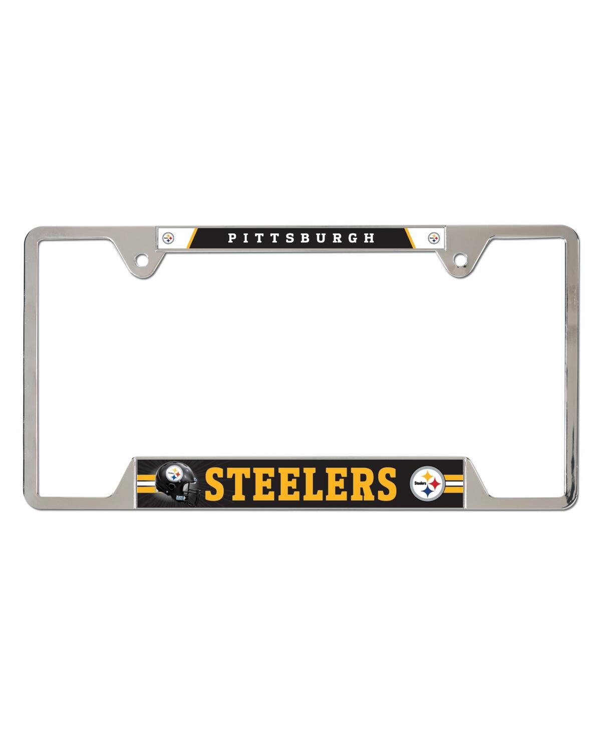 Wincraft Pittsburgh Steelers Team Logo Metal License Plate Frame In Multi