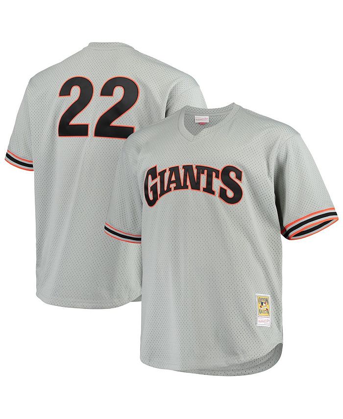 Men's Mitchell & Ness Will Clark Black San Francisco Giants Fashion Cooperstown Collection Mesh Batting Practice Jersey Size: Medium
