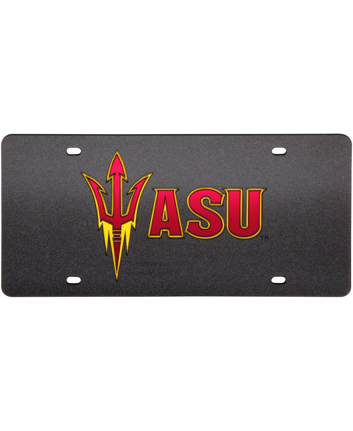 Arizona State Sun Devils Glitter License Plate - Black - Black
