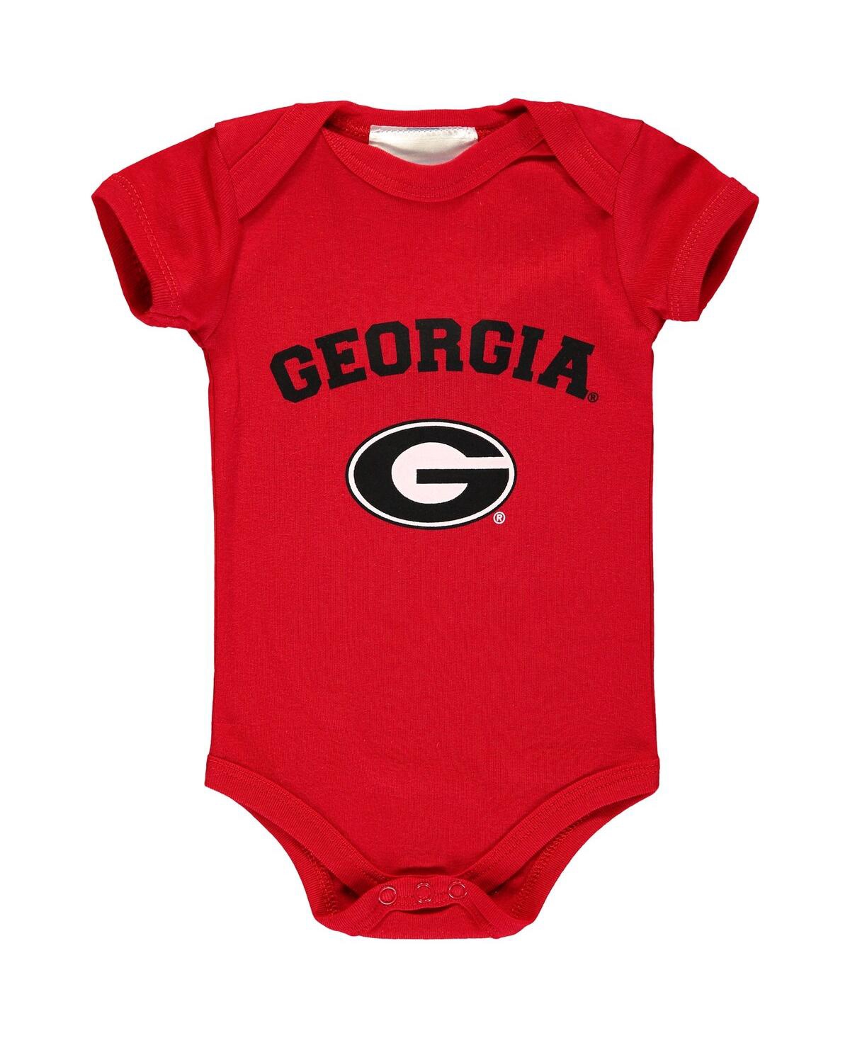 Two Feet Ahead Babies' Infant Boys And Girls Red Georgia Bulldogs Arch & Logo Bodysuit