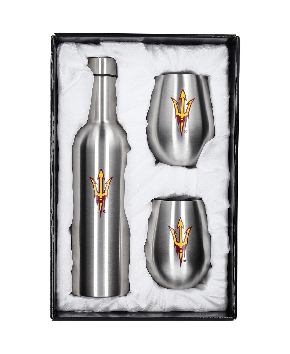 Memory Company Arizona State Sun Devils 28 oz Stainless Steel Bottle And 12 oz Tumblers Set In Silver