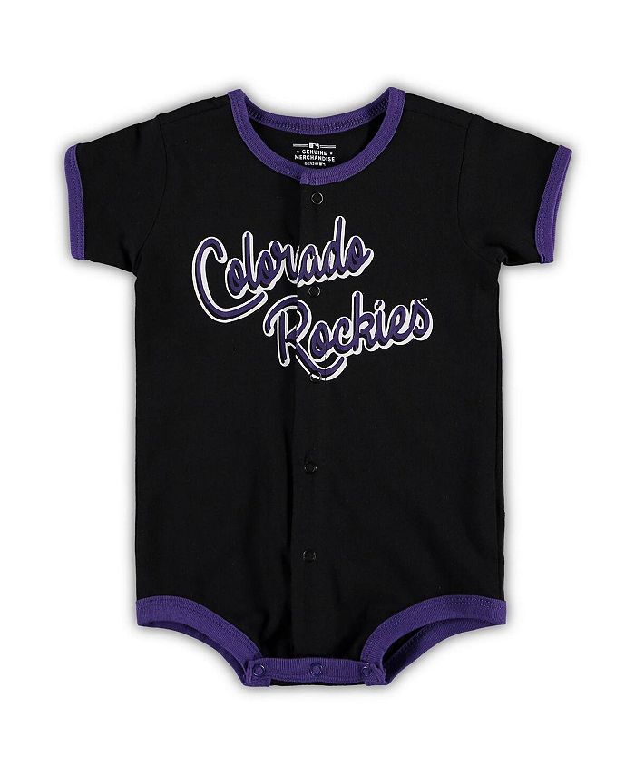 Outerstuff Infant Boys and Girls Black Colorado Rockies Power Hitter