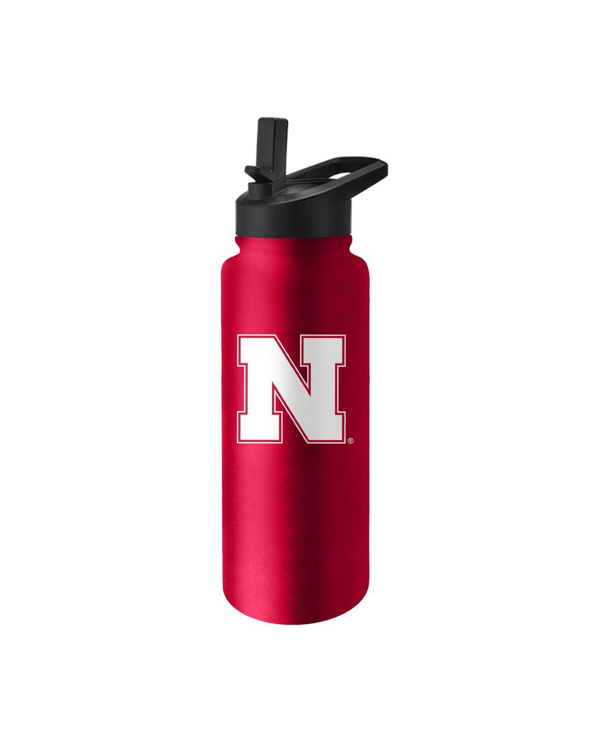 Logo Brands Nebraska Huskers 34 oz Quencher Bottle In Red