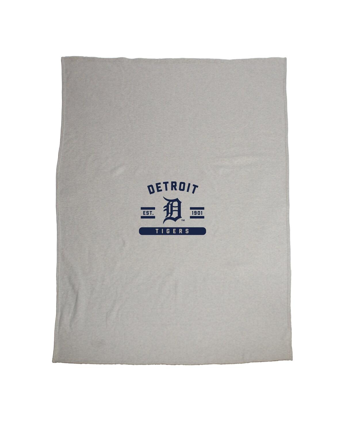 Logo Brands Detroit Tigers 54'' X 84'' Sweatshirt Blanket In Navy