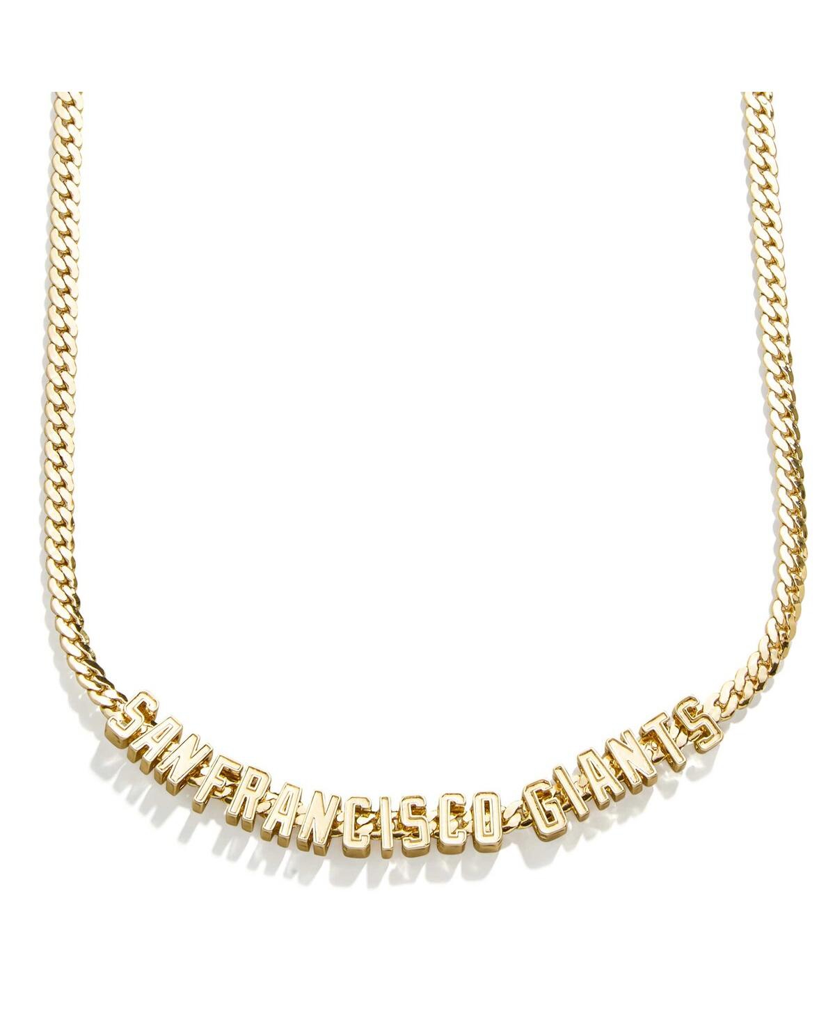 Baublebar Women's  San Francisco Giants Curb Necklace In Gold-tone