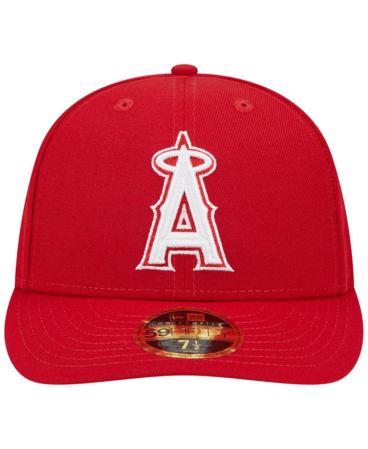 Men's New EraLos Angeles Angels Low Profile 59FIFTY Fitted Hat - Scarlet