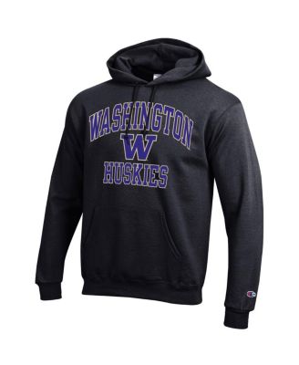 Men's Black Washington Huskies High Motor Pullover Hoodie