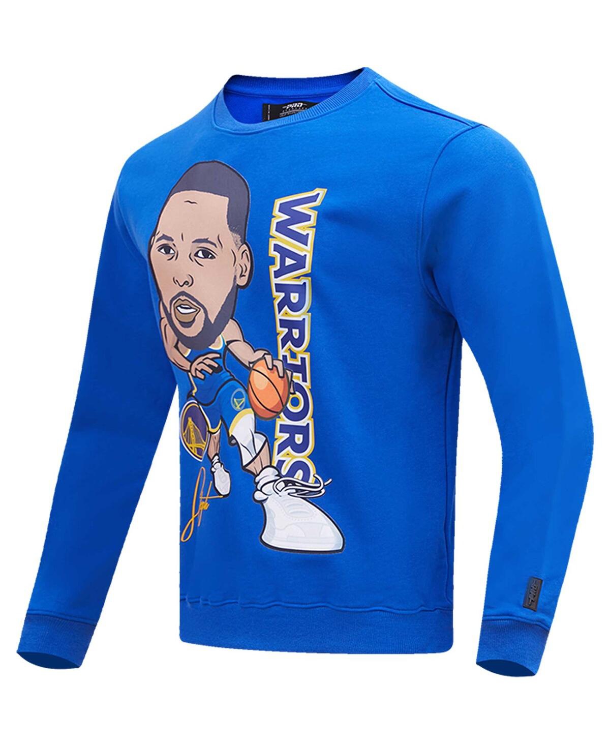 Shop Pro Standard Men's Stephen Curry Royal Golden State Warriors Avatar Pullover Sweatshirt