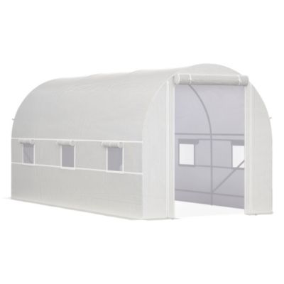 Walk-in Tunnel house, Roll Up Door, 14.6'x6.6'x6.6',