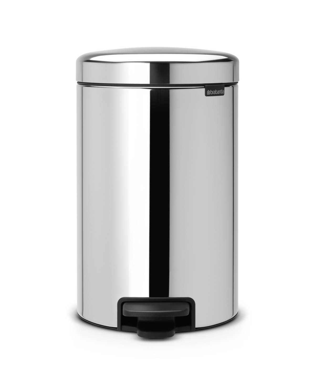 Brabantia New Icon Step On Trash Can, 3.2 Gallon, 12 Liter In Brilliant Steel