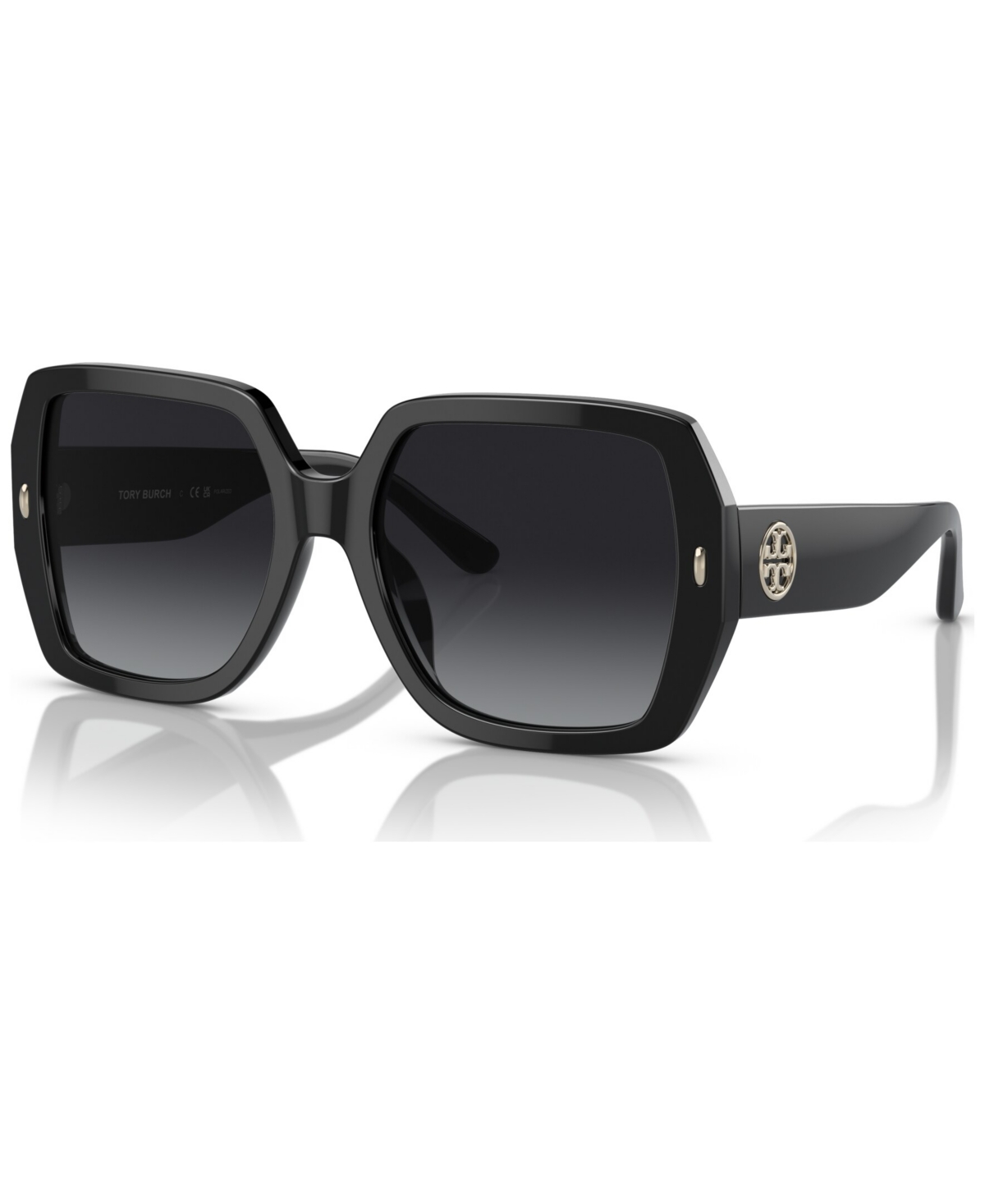 Tory Burch Women's Polarized Sunglasses, Ty7191u In Black