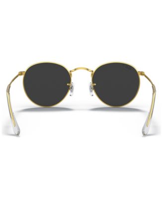 Men's Polarized Sunglasses, Round Metal